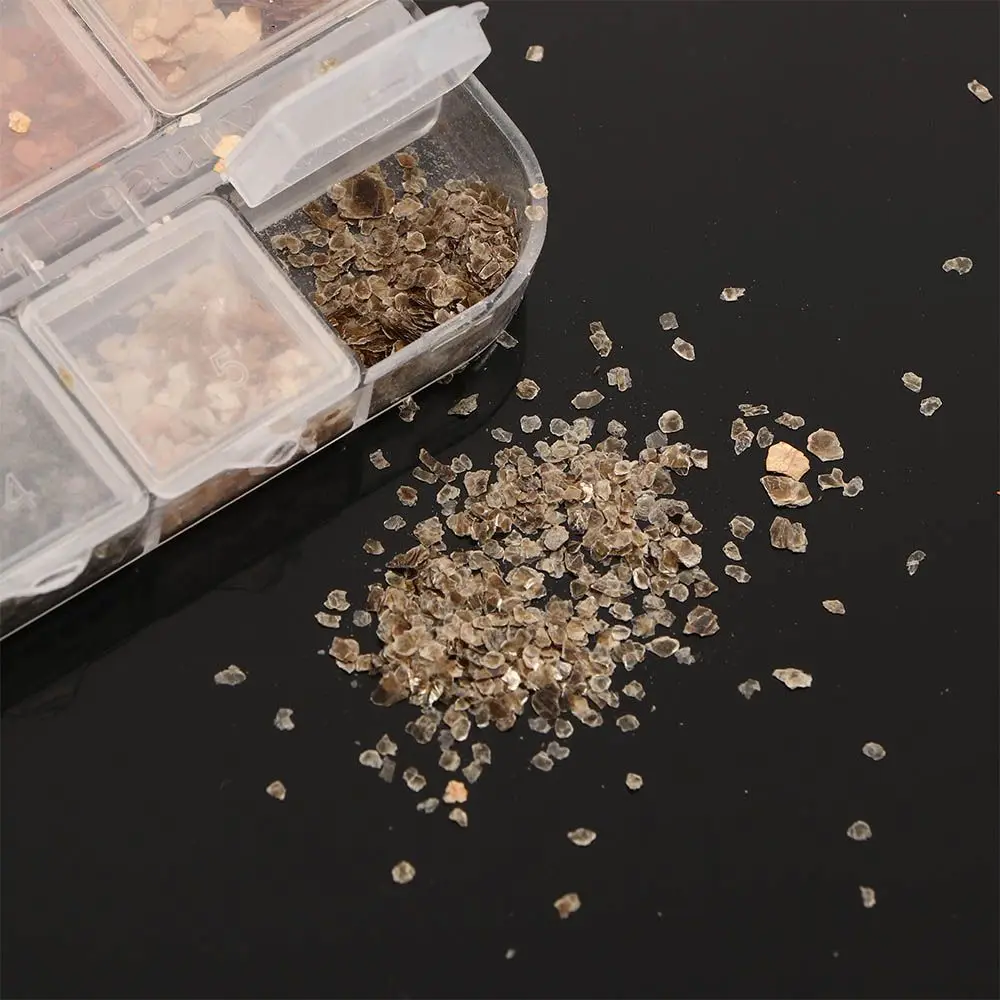 Estilo Glitter Mica Perla metálica Concha de mar Piedra 3D Nail Art Decoraciones Lentejuelas para uñas Accesorio de manicura Pegatinas para uñas