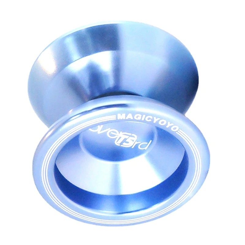 MAGICYOYO T5 합금 알루미늄 링, 초심자용 고정밀 베어링 요요, 알루미늄 합금 요요 장난감, 롱 스핀 블루