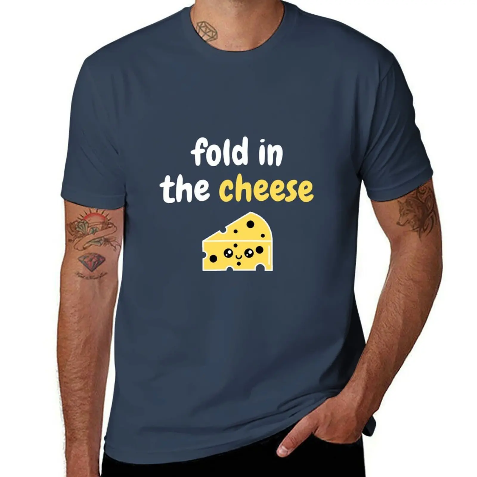 

in the fold cheese Cute Quote T-Shirt Lightweight Basic Short Sleeve Shirt