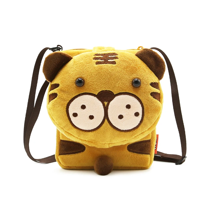 Mini Tiger Shoulder Bags for Kids Children Boys Crossbody Bag Cute Monkey Butterfly Coins Purse Hand Bags Small Messenger Pouch