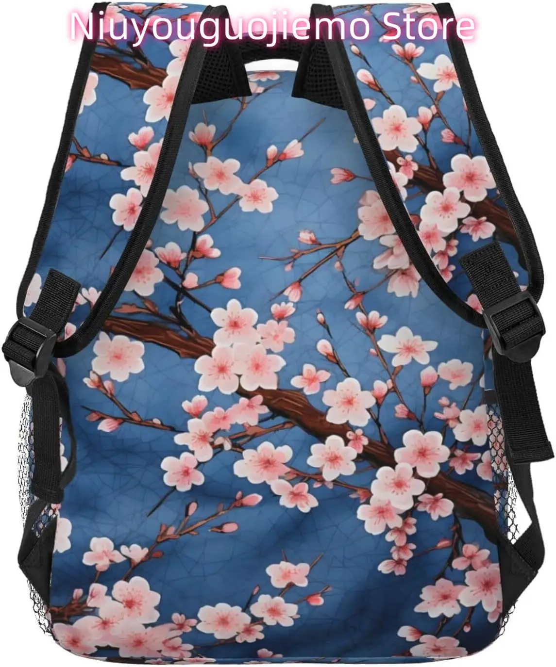 Tas Laptop Kembali Ke Sekolah Ransel Laptop Ringan Cherry Jepang Tas Daypack Kasual Perjalanan Serbaguna Ringan Uniseks Col