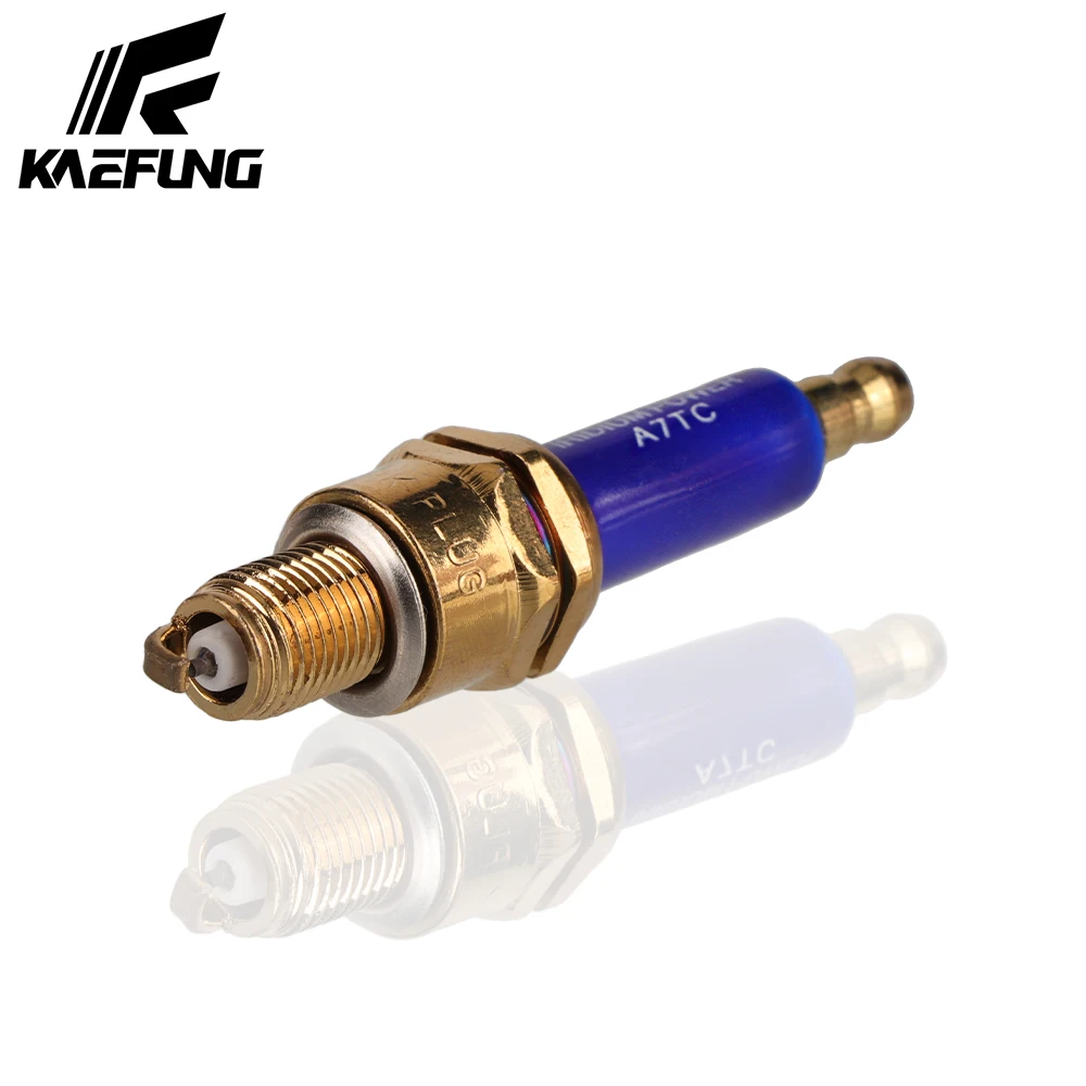 

Motorcycle A7TC Spark Plug for 50 cc 70cc 90 cc 110cc 125 cc 150cc ATVs Dirt Bikes Go Karts Scooters Quad 4 Wheeler Pit Bike