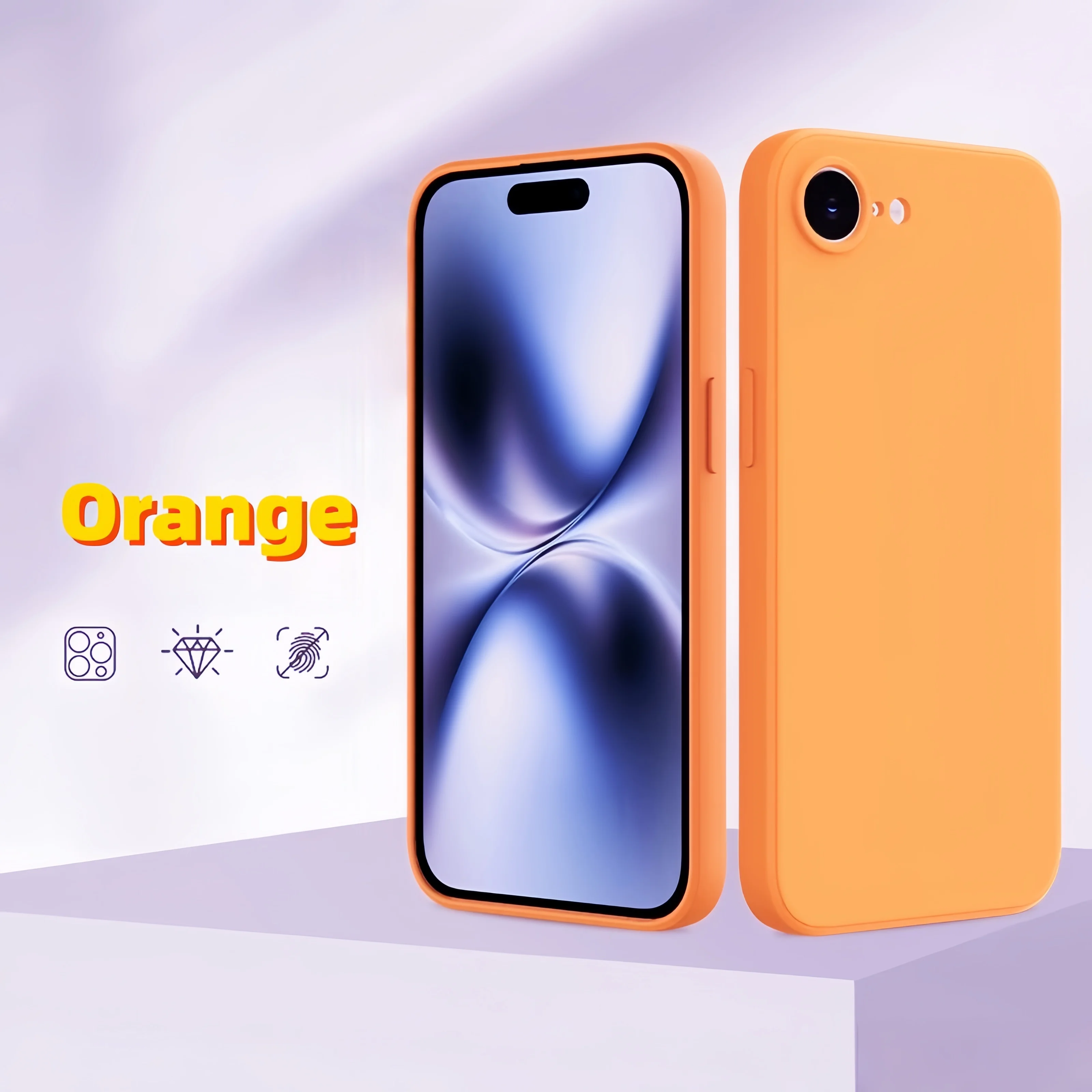 Modische Einfarbige Stoßfeste Schutzhülle aus Flüssigsilikon für iPhone 17e/16e/SE2022/SE2020/8/7/8+/7+/Xs Max/XR/XS/X – Detail 7