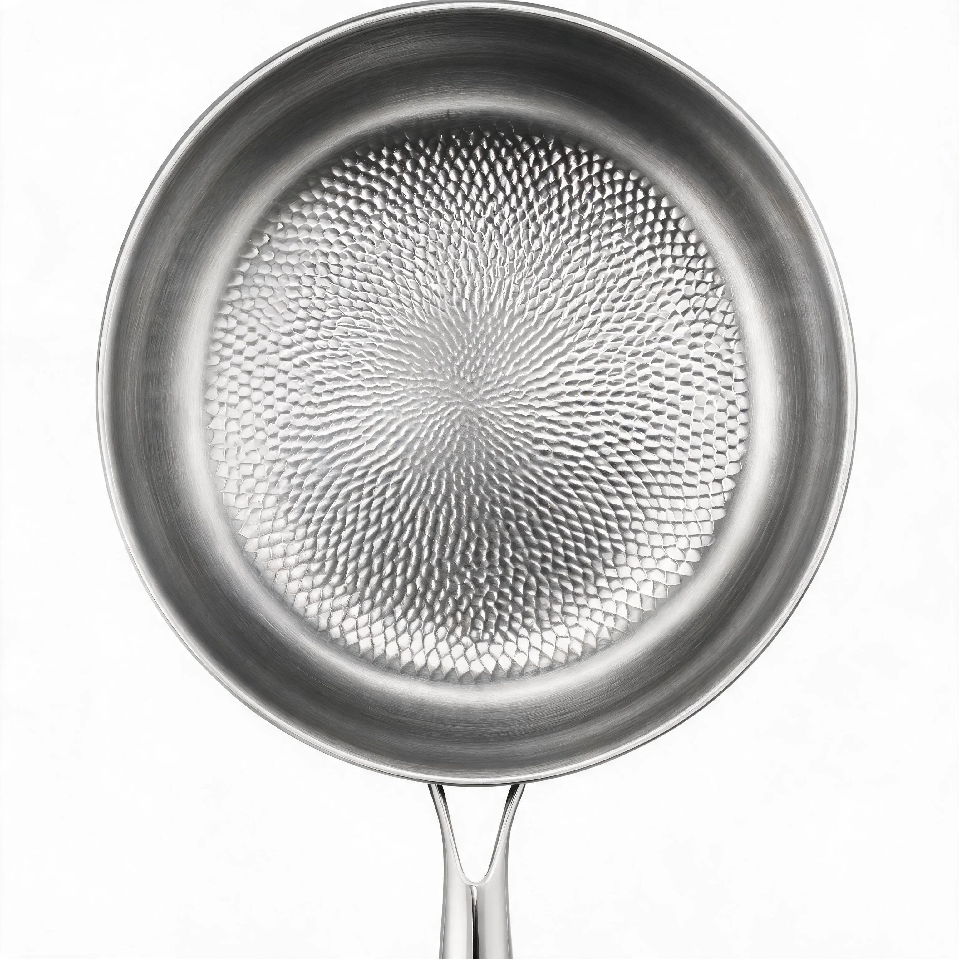 24cm 26cm 28cm Wok Pan Featuring Hammered for exterior Texture and Precision Engineered Base for Consistent Performance