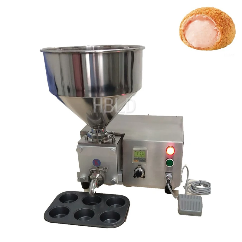 Máquina eléctrica de llenado de pan y mantequilla, pastel de taza, galleta, jeringa de mermelada, múltiples moldes disponibles