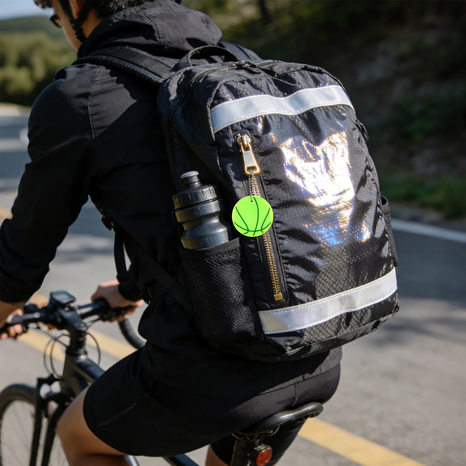 

Набор из 11 светоотражающих брелоков для баскетбольных мячей, для рюкзаков, велосипедов, чемоданов, флуоресцентные защитные метки, спортивные подвески, портативный декор 6 см