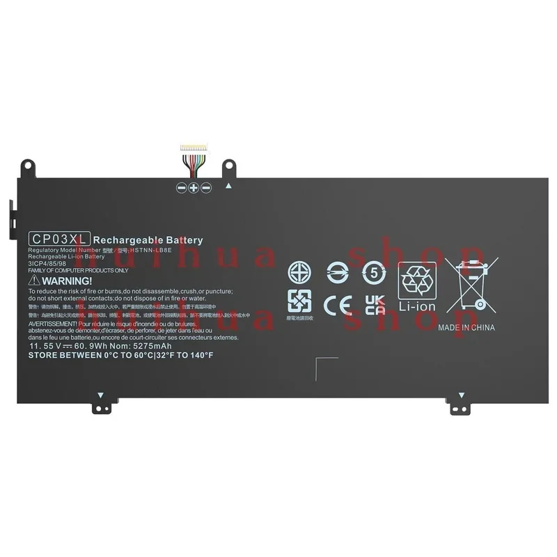 CP03XL. 929072 -855 Battery For HP Spectre 13 X360 13-ae000 13-ae013dx 13-ae011dx zm