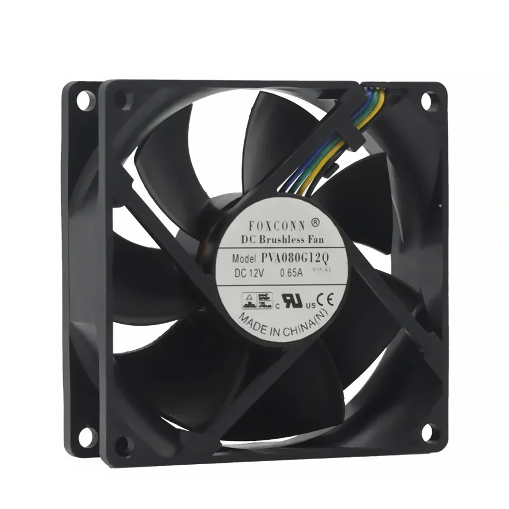 

For foxconn 8025 80mmx80mmx25mm PVA080G12Q PWM Cooler Cooling Fan DC12V 0.65A 4Wire 4Pin Connector
