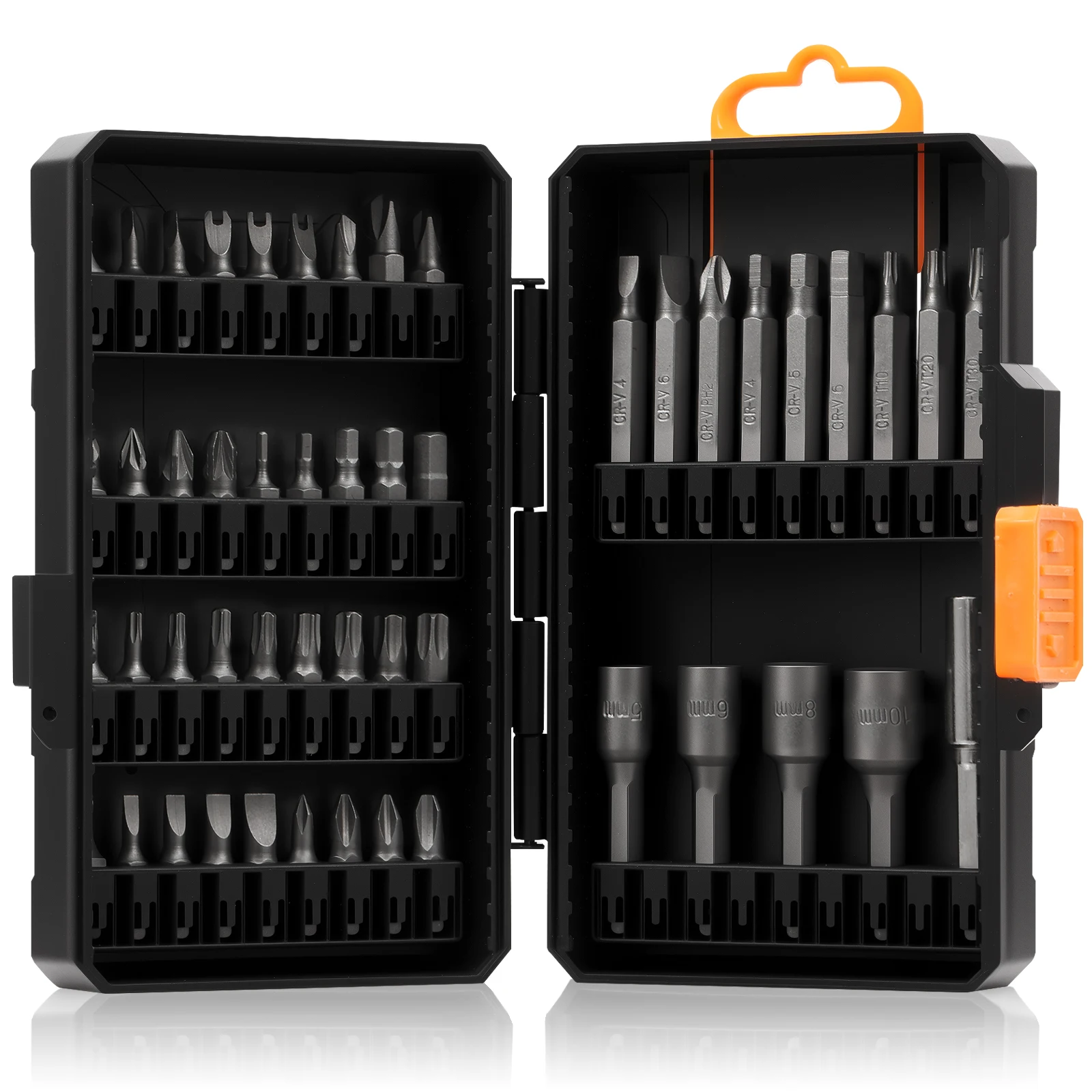 

50pcs Screwdriver Bit Set Steel Magnetic Impact Driver Bit Including Torx Bit Set, Hex, Phillips, Slotted, PZ 1/4-inch Hex Shank