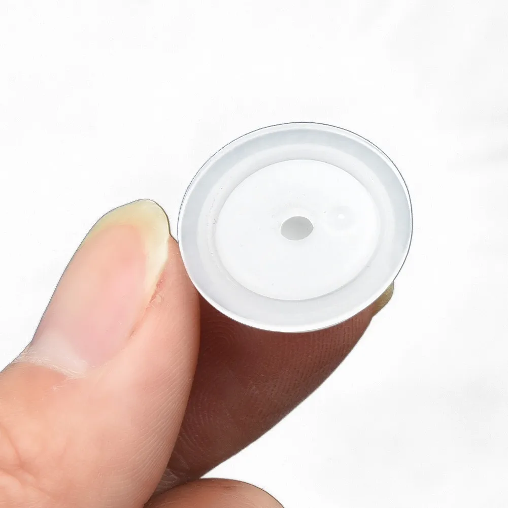 Replacement Degassing Valves Cup for exhaust Filter One way PE silicone Parts White 50Pcs Coffee Bag Cover Convenient