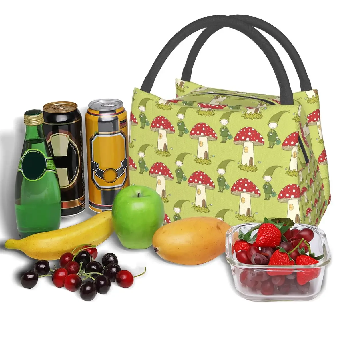 Sac à lunch thermique Shamrock Scalp Elf, Saint-kk, esthétique, boîte à lunch, bureau, questionLunch Bags, sac isotherme graphique