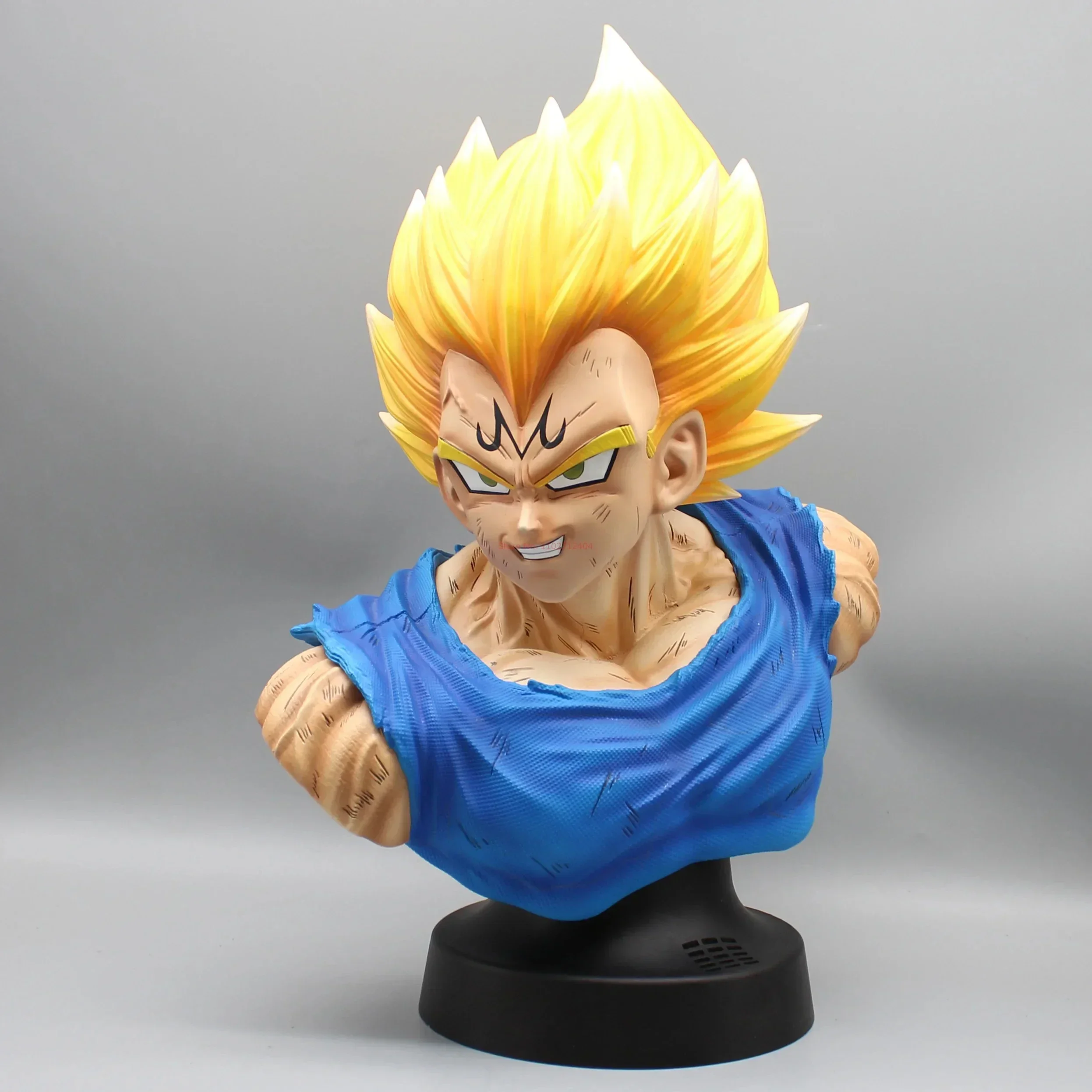 37cm Dragon Ball Z Demonized Vegeta Half Bust Super Saiyan Anime Figure Pvc Model Decoration Ornaments Collection Kids Gift Toys