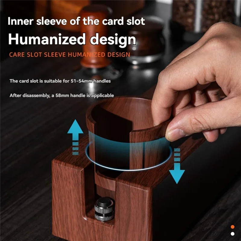 

A50Q-Multifunctional For Worktop Bar Shop Espresso Knock Box Coffee Tool Holder 51-58Mm General Coffee Tamper Stand