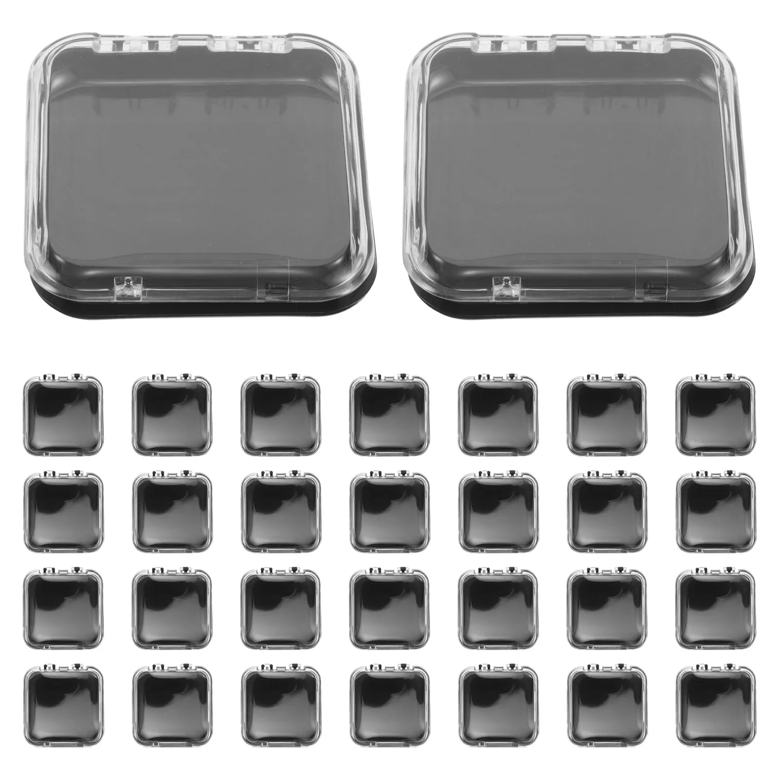 Nail Storage Box Transparent Organizer Large Capacity Makeup Brush Holder Multifunctional Case Nail Art Supplies