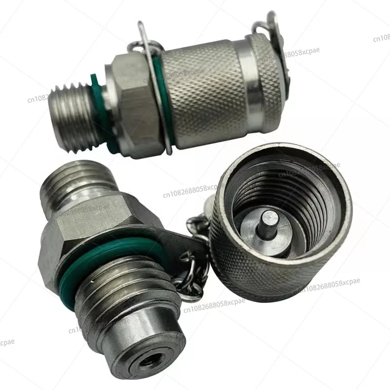 

Pressure gauge seat pressure test joint 304 stainless steel hydraulic conversion joint threaded inner G1/4 M14*1.5-M62