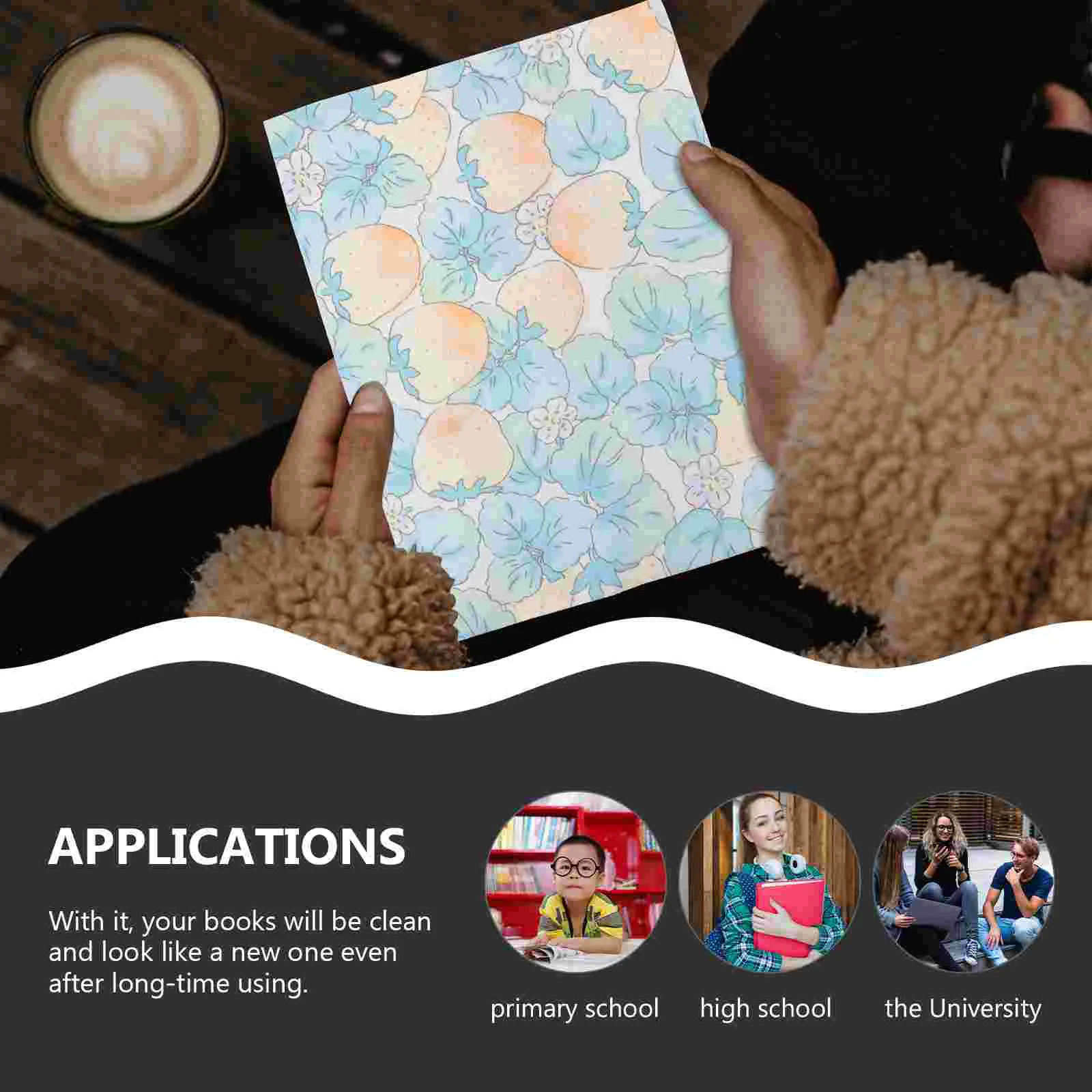 A5 Cloth Book Bible Gifts Reusable Handmade Book Sleeve Adjustable Book Protector For Notebook Hand Account Book