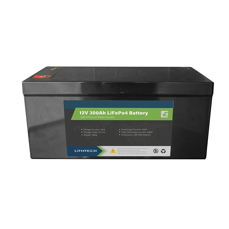 

Lithtech lithium ion batteries deep cycle lipo rv lithium-ion bms lifepo4 solar pack rechargeable batteri akku battery 12v 300ah