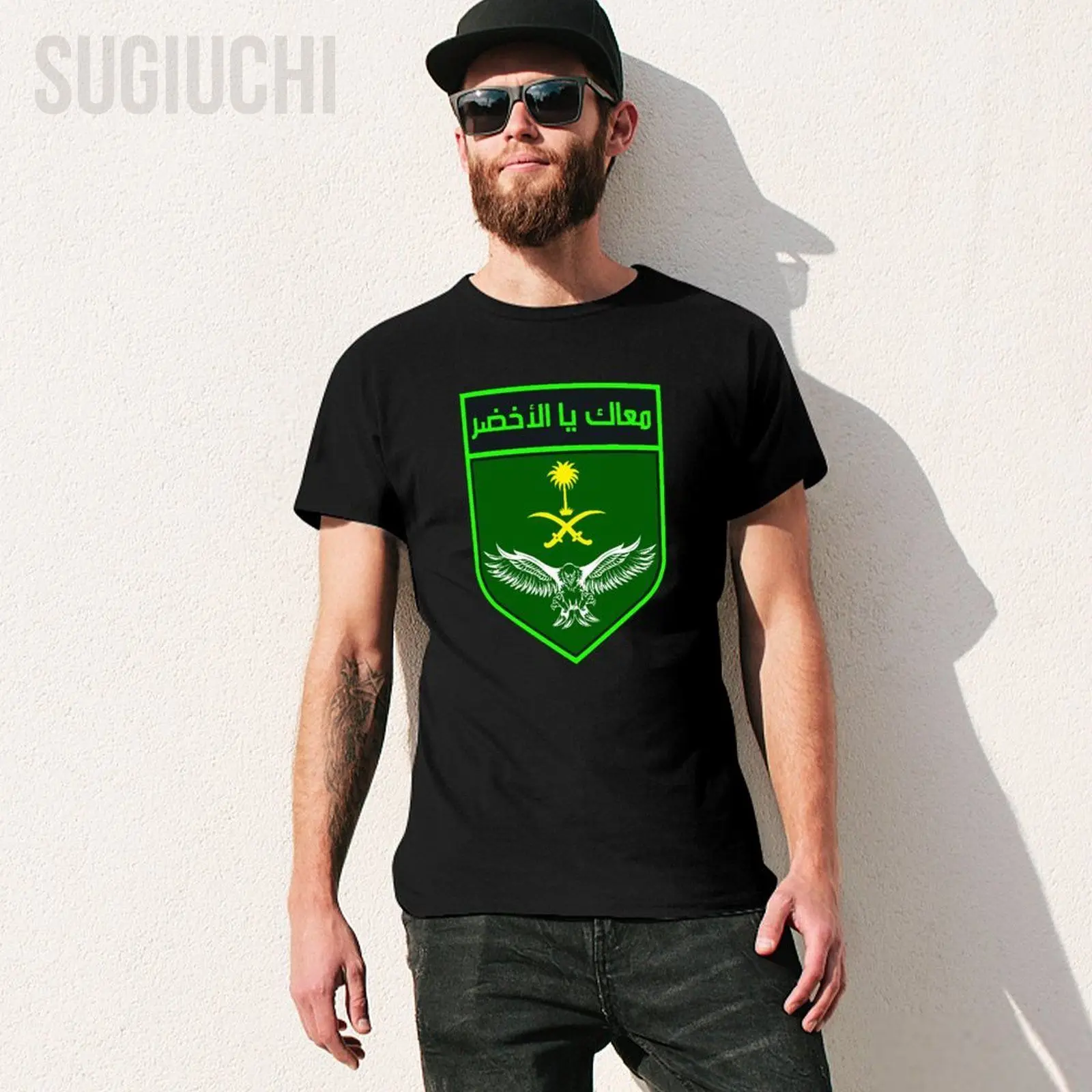 Men Short T-Shirt Saudi Arabia Flag Emblem Tshirt Tees O-neck T Shirts Women Boys 100% Cotton Unisex Nation Apply All Seasons