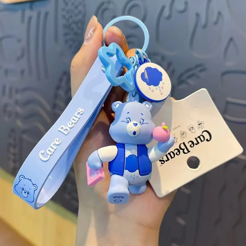 Care Bears Plush Ornament, Cute Cartoon Decor for Campus Library, Lovely Accessory for Educators, Sweet Desk & Bag Decoration