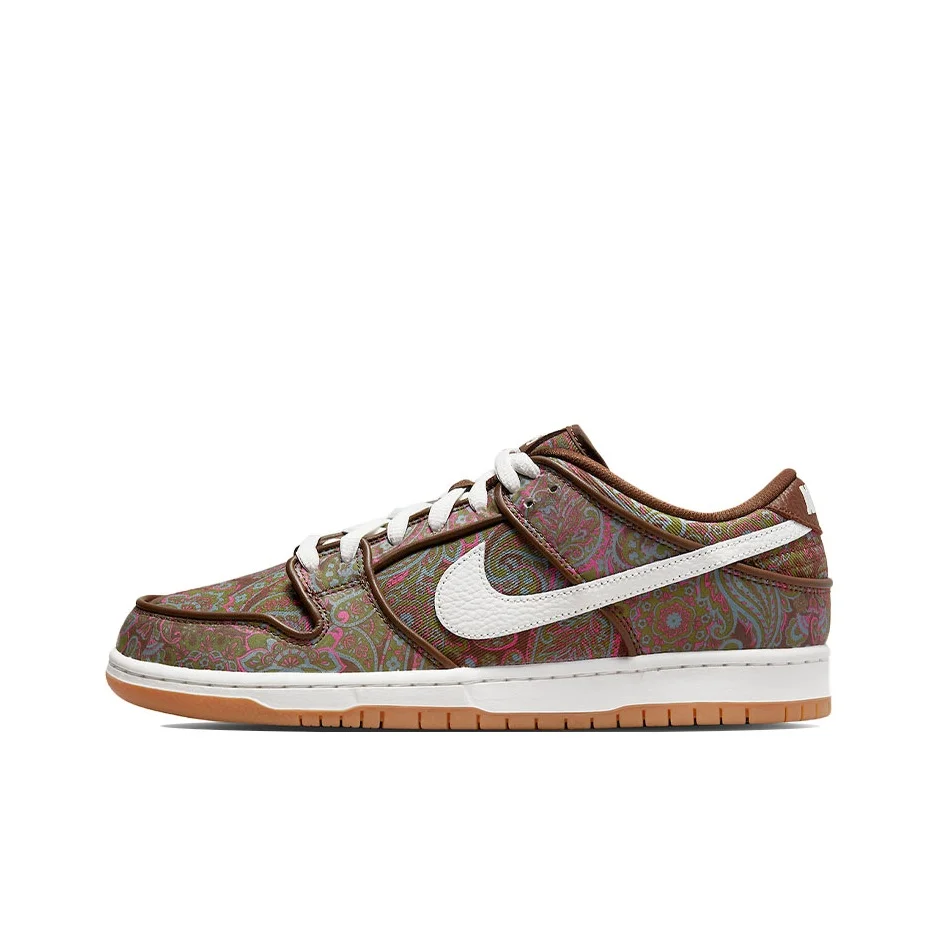 Zapatillas Nike Dunk SB Skateboard Unisex Low Top Marrón/Blanco DH7534-200