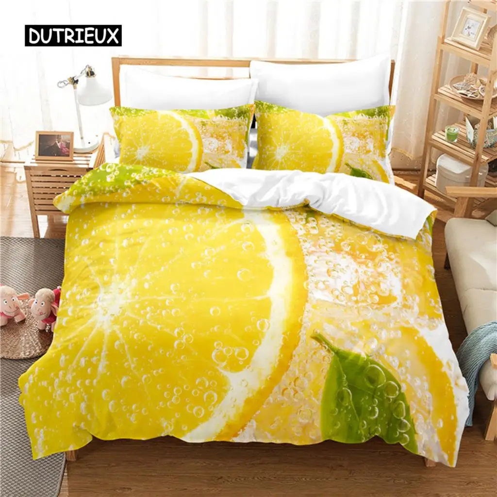 

Fresh Fruit Bedding Set Duvet Cover Set 3d Bedding Digital Printing Bed Linen Queen Size Bedding Set Fashion Design