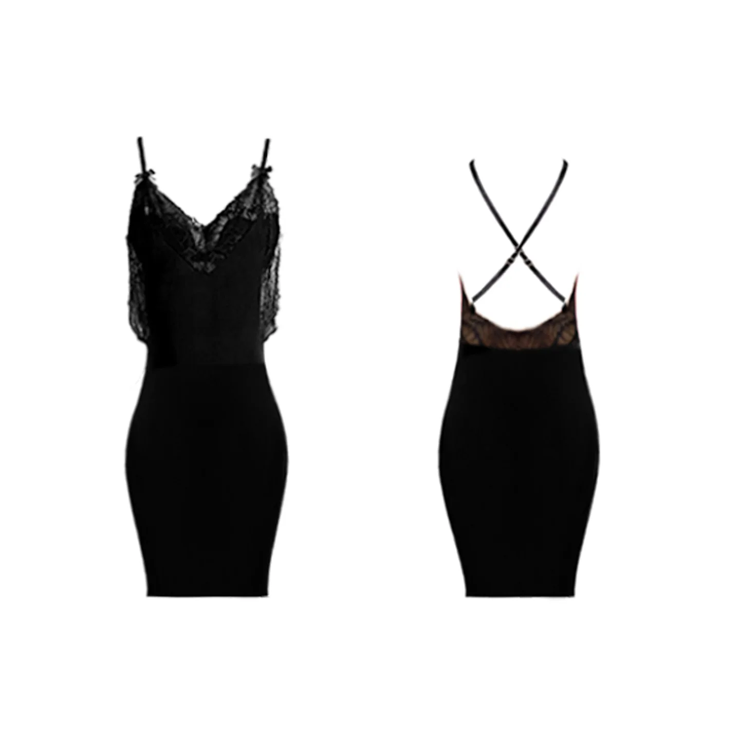 Lace Backless Shiny Silk Stockings Nightdress 5D Horse Oil Tight Silky Transparent Sexy Seductive Hot Bodycon Dress F7W2