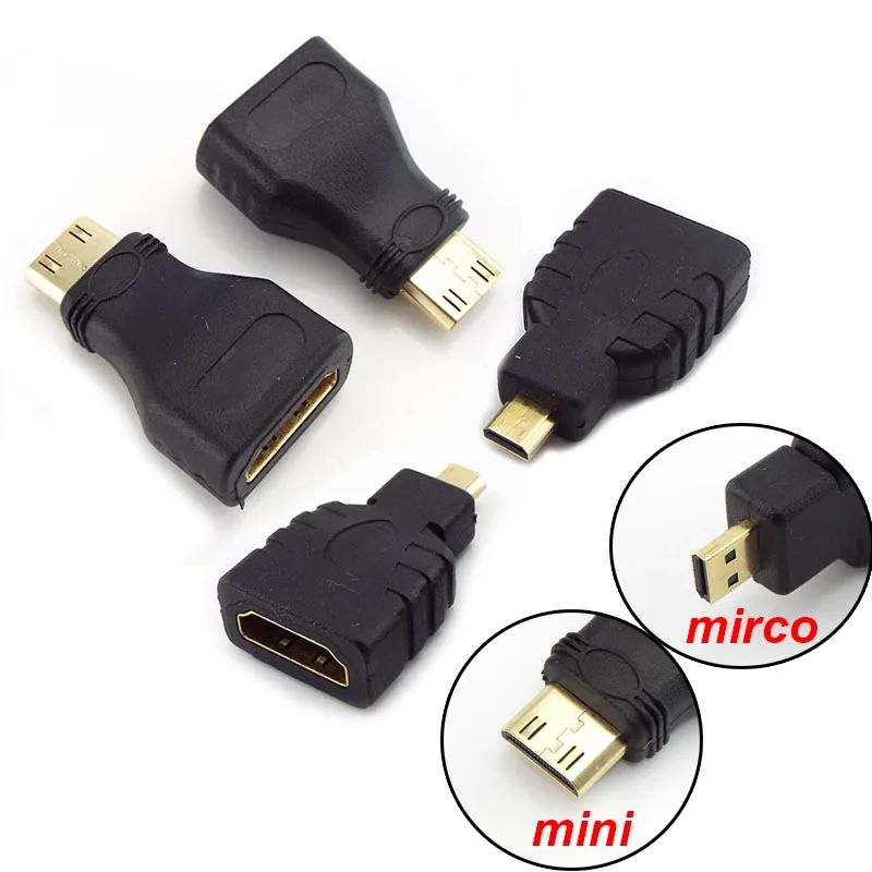 Male to Female Converter Mini HDMI-compatible Connector for HDTV 1080p HD TV Camcorder Micro Extension Cable Adapter J17