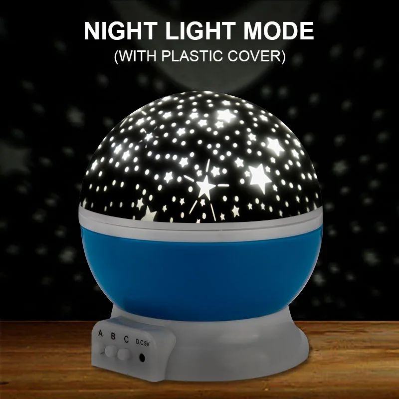 Star Projector Table Lamp Rechargeable Children Bedroom LED Night Light Baby Lamp Rotating Starry Nursery Moon Galaxy Projector