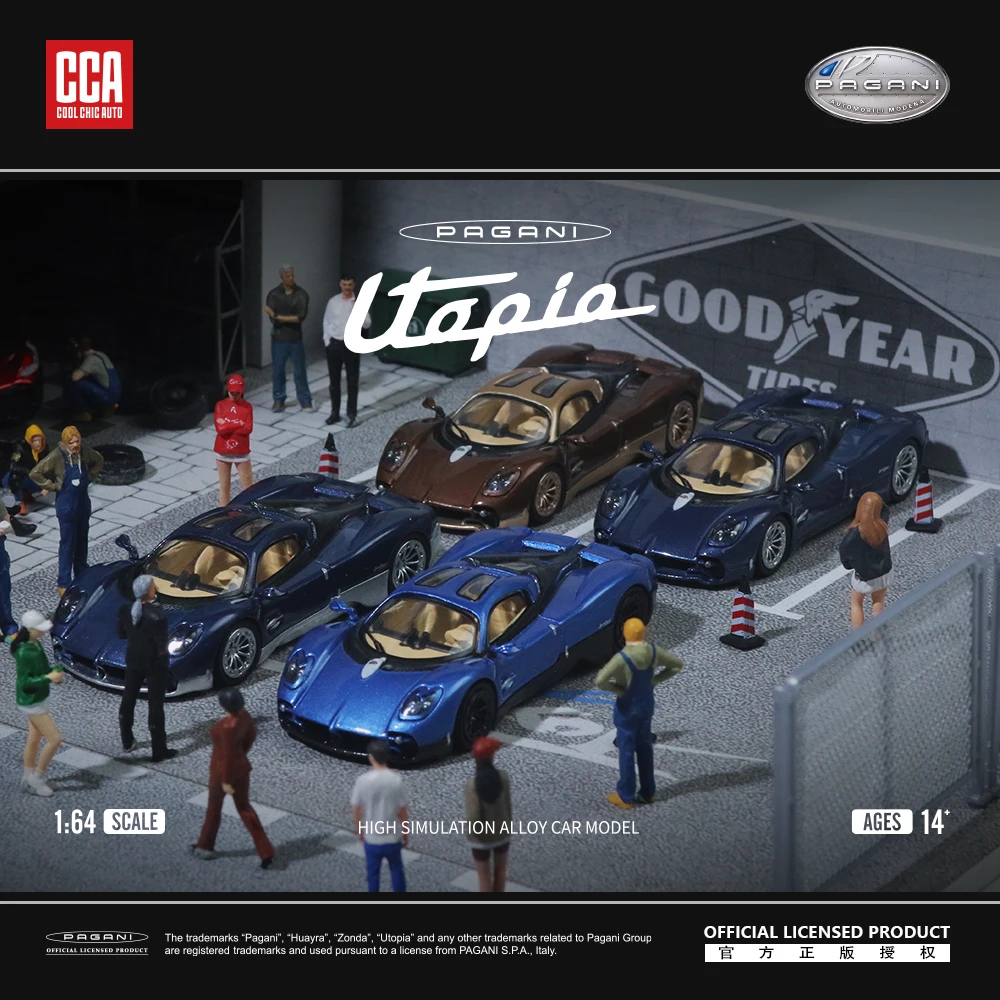 

TIME MICRO Modern Dream + CCA Co фирменный 1/64 Pagani Utopia автомобиль из сплава литая металлическая модель для детей Рождественский подарок игрушки для мальчиков