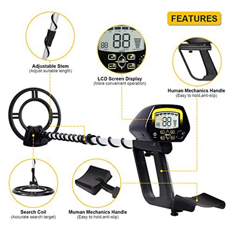 MD4060 Metal Detector Accessories Underground Metal Detector Pinpointer Gold Detectors Jewelry Treasure Hunter