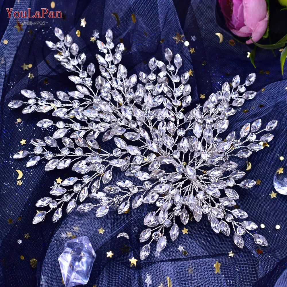 TOPQUEEN Fashion Wedding Headpiece Women Tiara Bridal Headwear