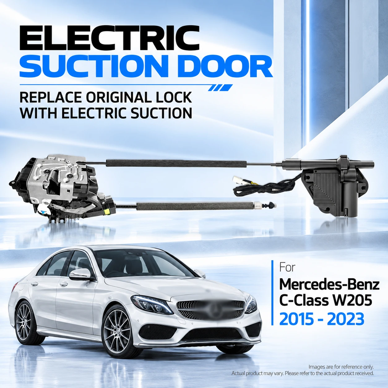 For Mercedes-Benz C-Class W205 S205 C205 A205 2015-2023 Electric Soft Close Door Lock Replacement Kit Auto Suction Upgrade Parts