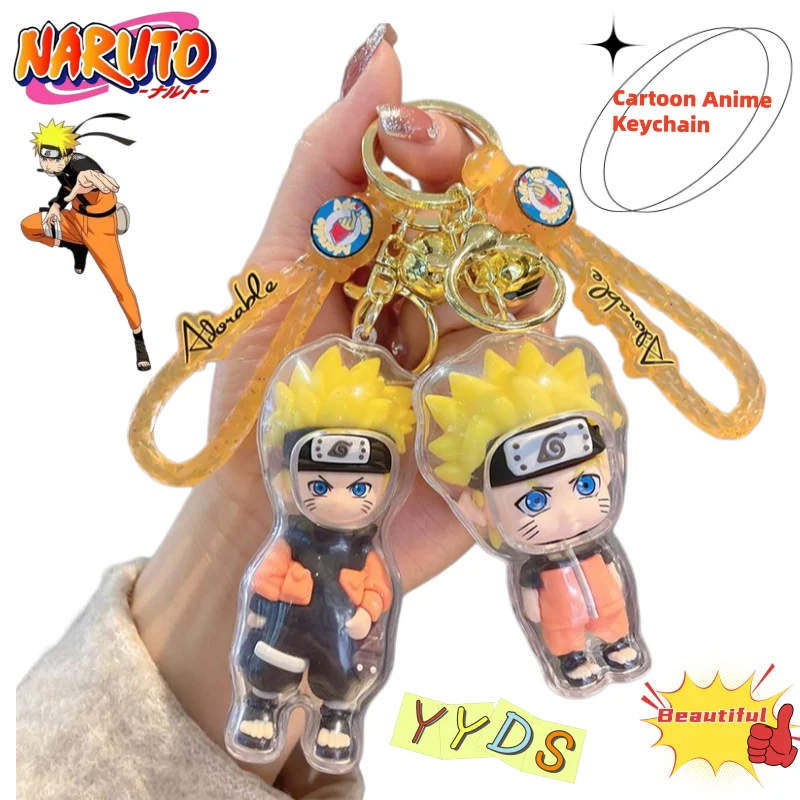 Naruto Cartoon Design Keychain Uzumaki Naruto Cute Creative Fashion Personality Simple Funny Backpack Pendant Decoration