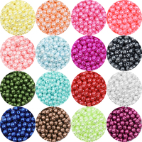 3/4/6/8/10/12mm ABS Imitation Pearl Bead Round Acrylic Loose Spacer Beads Colorful Plastic Rainbow Pearsl For DIY Jewelry Making