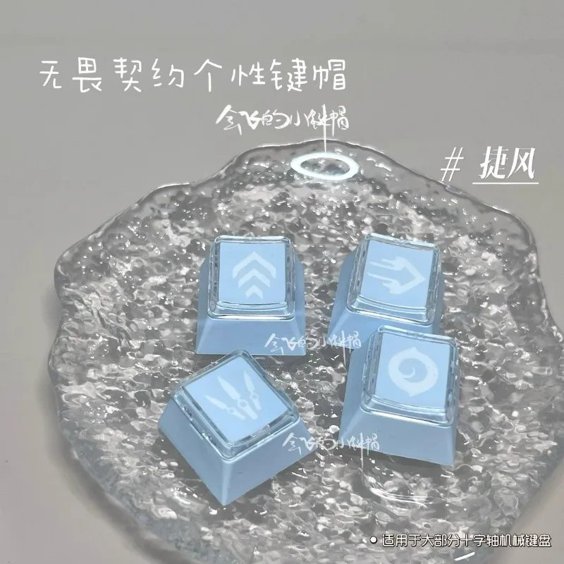 Nuevo VALORANT Anime Artisan Point Keycap Original 3D teclas de resina personalizado lindo dibujos animados Gaming Keycaps para teclado mecánico