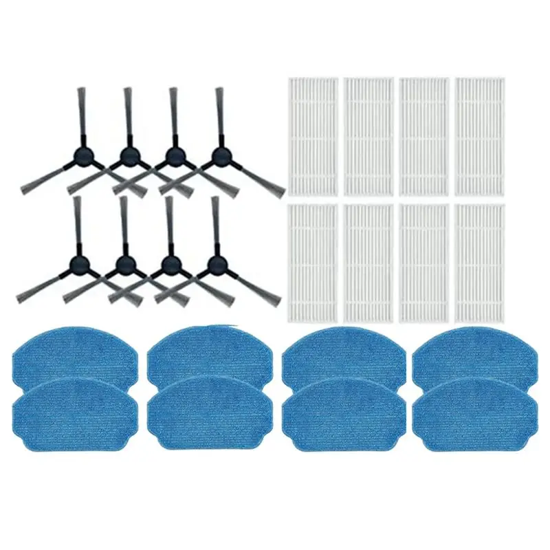 A36T-Accessories Kit For MAMNV BR150 BR151/ ZCWA BR150 BR151 / ONSON BR150 BR151 Robot Vacuum Cleaner Side Brush Mop Cloth