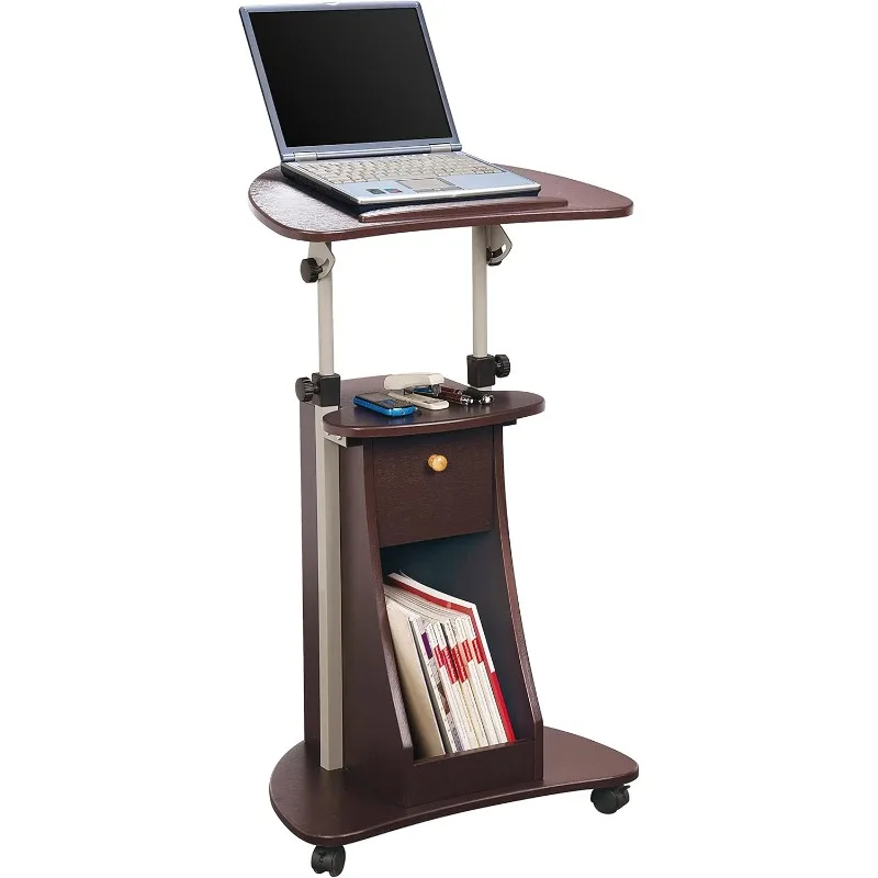 

Sit-to-Stand Rolling Adjustable Storage Medical Laptop Computer Cart