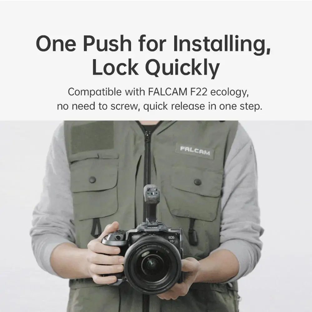 Falcam f22a3a12 f22 alça de mão superior portátil para gaiola de câmera para luz microfone monitor braço expansão f22 sistema liberação rápida