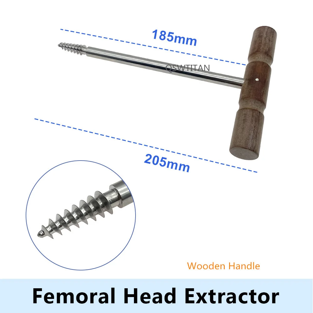 Orthopedic hip extractor Femoral head extractor Hip Joint Replacement Instrument T Handle Acetabulum Femur