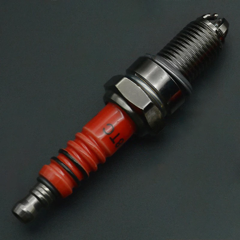 10mm Motorcycle Iridium Spark Plug Three Jaw Three-Pole Energy-saving Spark Plug For A7TC D8TC 110 125 150 With Sleeve