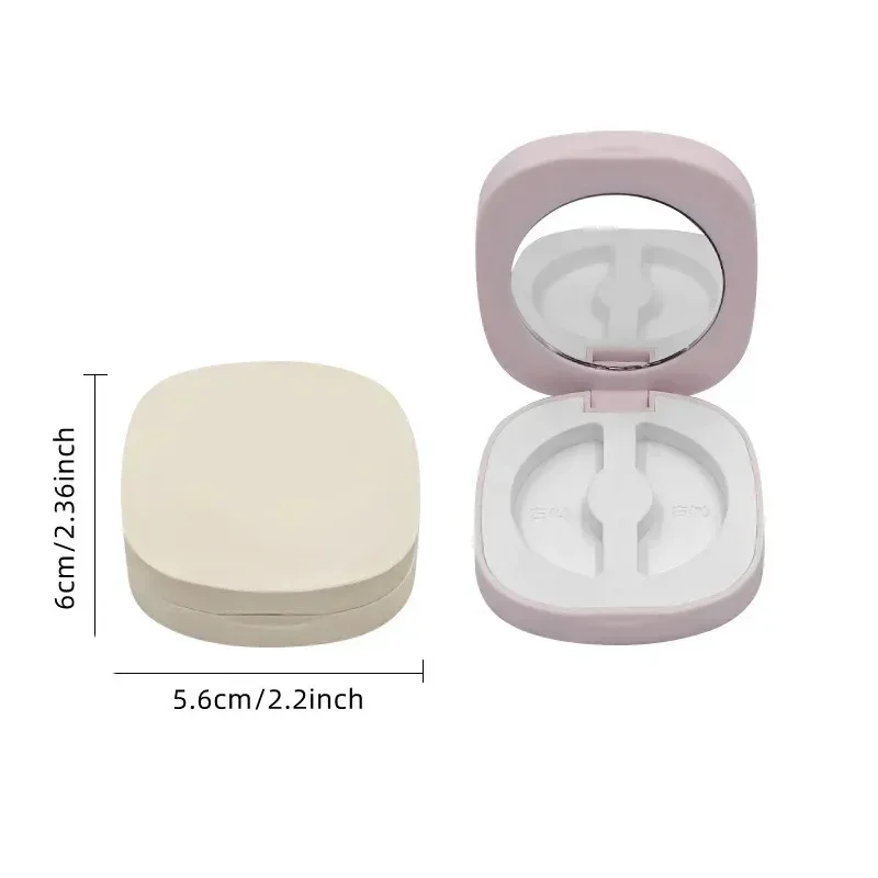 Double Lattice False Eyelash Storage Box with Mirror Can Accommodate One Pair False Eyelash Packaging Box Beauty Storage Product