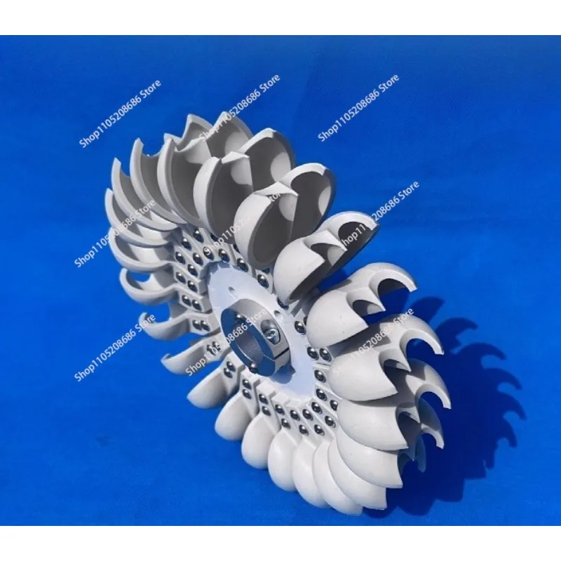 Impact type water wheel DIY hydraulic generator, light and sturdy