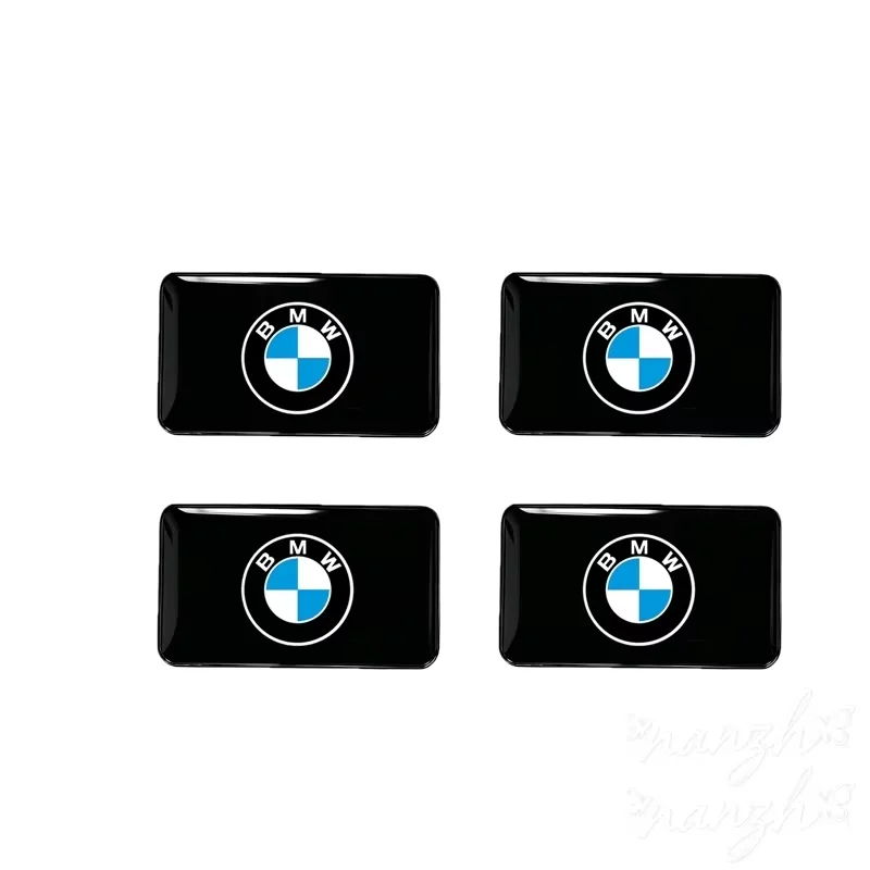 4pcs Car Steering Wheel Decoration Center Hub Cap Emblem Badge DIY Sticker Styling Ornament Accessories For BMW M performance X3 view 2
