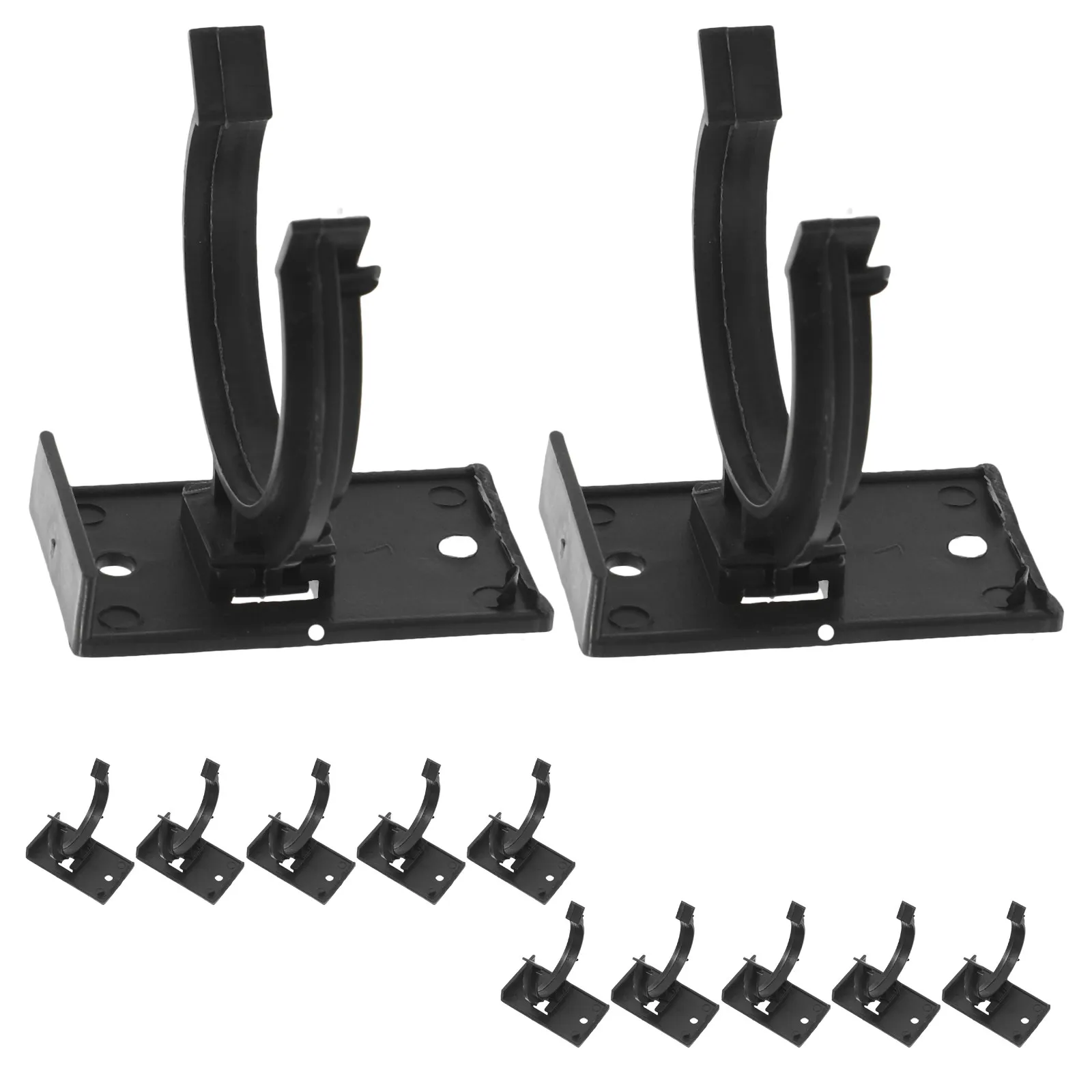 

12Sets Plastic Cabinet Toe Kick Clips Heavy Duty Water Resistant Plinth Clips for Kitchen Kickboard Fastening Versatile Use in