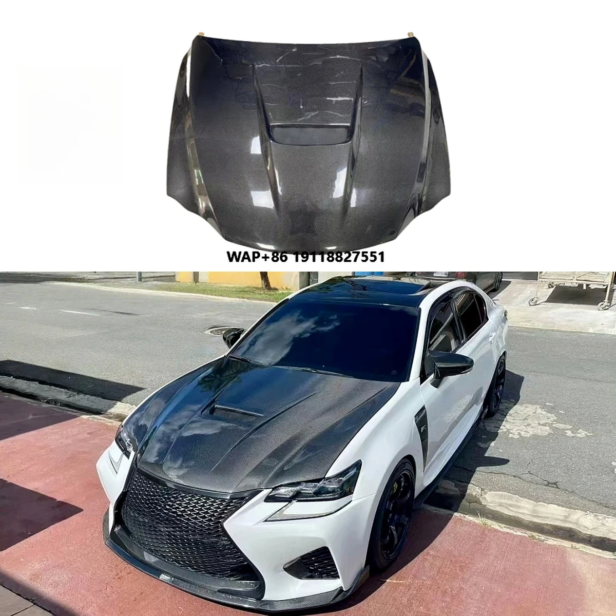

KXY GSF Style Carbon Fiber Front Engine Hood for Is300 Is250 Is200 Bonnet 2013-2020
