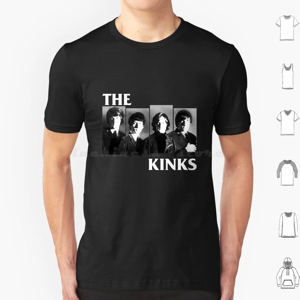 The Kinks Band Strange Songs The Can't Get Tired Of Listening To Guitar Drum Bass Singer Songwriter T Shirt Big Size 100%