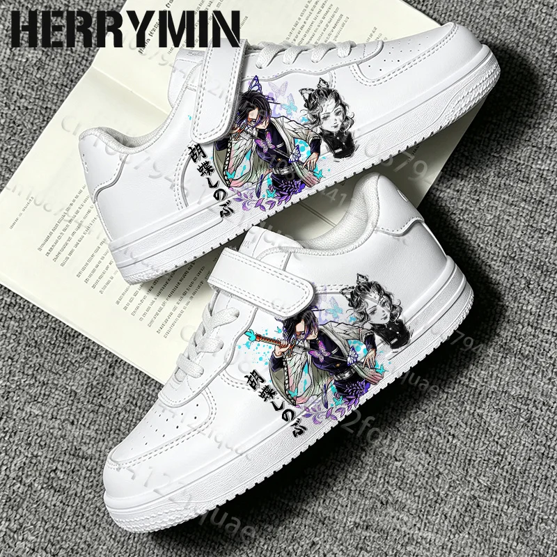 Popular Purple Style Unique Kochou Shinobu Student Kids Light Sports Shoes Durable Trendy Casual Lace Up Zapatos Girls