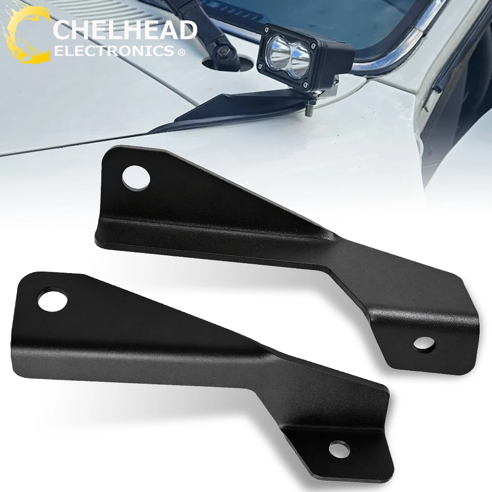 Hood Hinges Cube Pods Led Work Lights Bracket Mounting Kit for Toyota 4Runner 1989 1990 1991 1992 1993 1994 1995