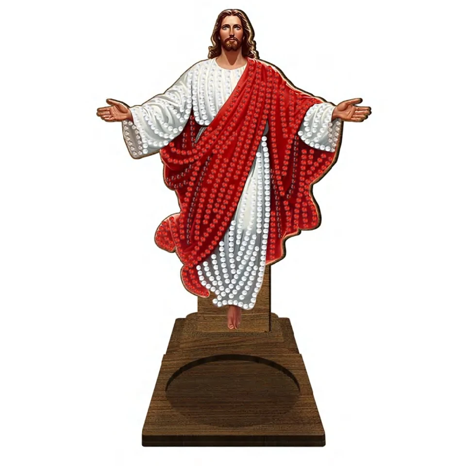 

Религия DIY алмазная живопись подсвечник украшения настольный чайный светильник подсвечник 5D DIY Алмазный художественный мини-подсвечник