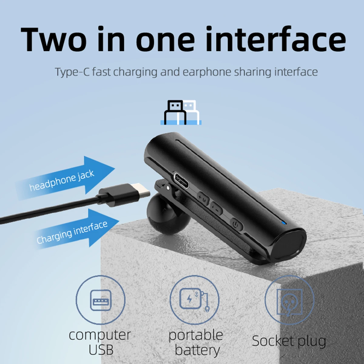 KSUN Mini talkie-walkie de poche ensemble d'interphone sans fil étanche Radio bidirectionnelle mains libres talkie-walkie pour Restaurant hôtel